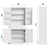 VICCO Bathroom Storage Cabinet with Doors & Shelves & Drawer