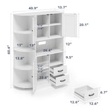 VICCO Bathroom Storage Cabinet with Doors & Shelves & Drawer