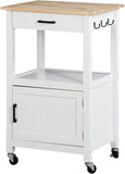 VICCO Kitchen Island Cart on Wheels, Rolling Kitchen Cart with Single Door Cabinet,