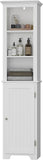 VICCO Storage Cabinet Bathroom Tall Silm Cabinet with Doors and Adjustable Shelves