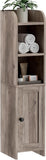 VICCO Small Bathroom Storage Corner Floor Cabinet with Door and Shelves, Beside