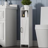 VICCO Small Bathroom Storage Cabinet,Bathroom Organizer Floor Corner Cabinet Slim Cabinet for Small Spaces