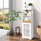 VICCO Bathroom Waterproof Cabinet,White Floor Standing Storage Cabinet Home Storage