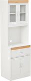 VICCO Long Standing Kitchen Cabinet with Top & Bottom Enclosed Cabinet Space, One Drawer