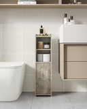 VICCO Bathroom Storage Cabinet, Corner Floor Cabinet with Doors and Adjustable Shelf