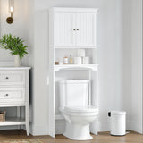 VICCO Over The Toilet Storage Cabinet, Bathroom Shelf Over Toilet Bathroom Storage Cabinet Organizer White