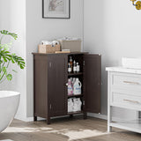 VICCO Modern Bathroom Floor Storage Cabinet with Adjustable Shelf and Double Door Rust Proof