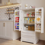 VICCO Kitchen Pantry Cabinet with 2 Doors and 2 Drawers, Solid & Sturdy