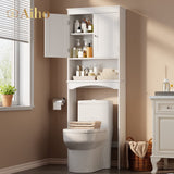 Vicco Toilet Storage Cabinet with Adjustable Shelf and Open Storage Shelf