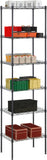 VICCO Adjustable Storage Shelves Metal Storage Shelf fo adults(Black