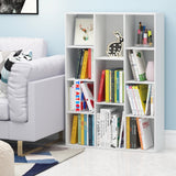 Vicco Luder 11-Cube Reversible Open Shelf Bookcase, White