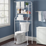 Vicco over the Toilet Storage 3 Tier Bathroom Shelf with Towels Hanging Rod, 62*24 inch