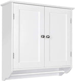 VICCO Bathroom Wall Cabinet,  23.6'' W Over The Toilet Storage Cabinet with Double Door White