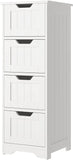 VICCO Modern Bathroom Floor Cabinet with 4 Drawers, Free Standing Medicine Cabinet Storage Organizer