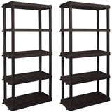 Vicco Large 5-Tier Shelving Unit, W36 x D18 x H74