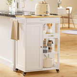 VICCO Kitchen Island Cart with Removable Tray, Kitchen Cart Microwave Cart with Drawer, Cabinet