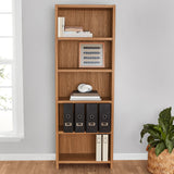 Vicco 5 Shelf Bookcase, Walnut Finish