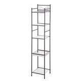 Vicco 5-Tier Steel Storage Shelf Unit, Oil Rubbed Bronze Finish, Holds up to 50 lb Capacity