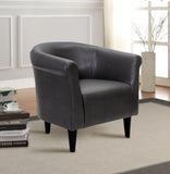 Vicco Bucket Accent Chair, Carbon Gray