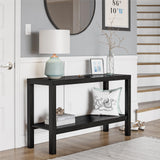 Vicco Parsons Console Table, Black Oak