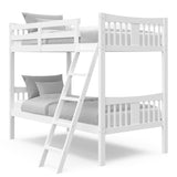 Vicco Caribou Twin Bunk Bed, White