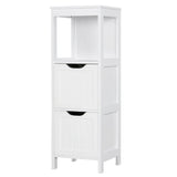 Vicco 3 Tiers Bathroom Cabinet Shelf Storage with Free Standing, White