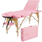 Vicco Adjustable Massage Bed 3 Sections Folding Massage Couch Portable Salon Bed Spa Table