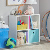 Vicco Kids 4-Cube Storage Organizer, White