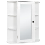 VICCO Wall Mount Bathroom Storage Cabinet MDF Medicine Cabinet Multi-Tiers with Mirror