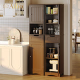 VICCO 67.1 " Bathroom Storage Cabinet with Adjustable Shelves, Kitchen Pantry