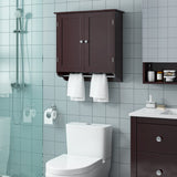 VICCO Bathroom Wall Cabinet,  23.6'' W Over The Toilet Storage Cabinet with Double Door White