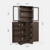 VICCO Bathroom Storage Cabinet with Doors & Shelves & Drawer