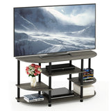 Simple Design Corner TV Stand - Black