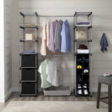 Closet Organizer, 2-Tower 9-Shelves,