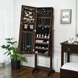 Jewelry Armoire with Full-Length Mirror,