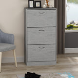 Shoe Storage Cabinet with Drawers, 3 Tier