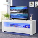 TV Stand High Gloss TV Cabinet with 16 Color LED