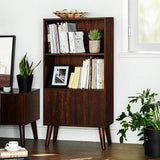 Bookcase, 2-Tier Bookshelf Storage Cabinet