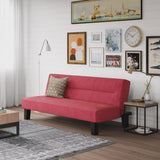 Vicco Futon with Microfiber Cover, Red