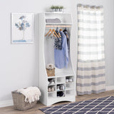 Wardrobe with Shoe Storage, White