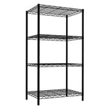 4-Shelf Wire Freestanding Shelves, Black