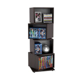 Rotating Cube Media Storage Tower