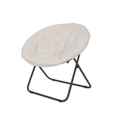 Sherpa Steel Folding Chair, off-White