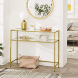 Console Table,Metal Frame Modern Entryway Table for Living Room