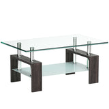 Coffee Table Rectangular with Shelf