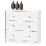 3-Drawer Dresser, White