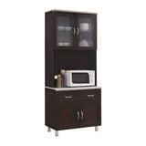 Microwave Storage Cabinet, Chocolate