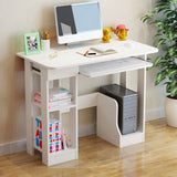 Home computer desk with storage shelf