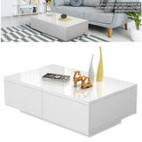 Table Coffee Table Modern Side High Gloss Finish