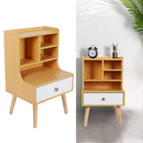 Modern Simple Nightstand Bookshelf Bedside Table Storage